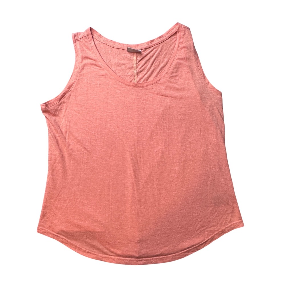 Columbia Tank Top‎ Womens XL Coral Sleeveless Scoop Neck Split Back Activewear